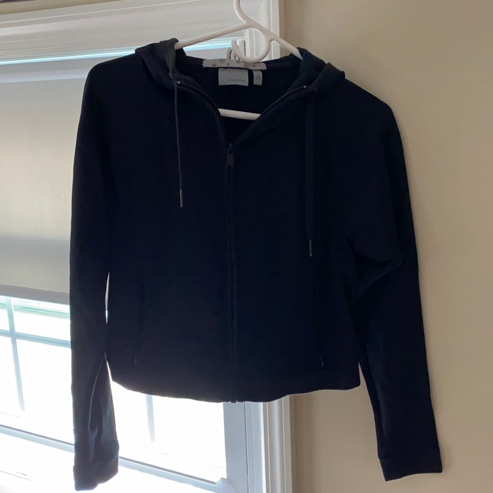 Black Athleta zip up sweatshirt size XS
